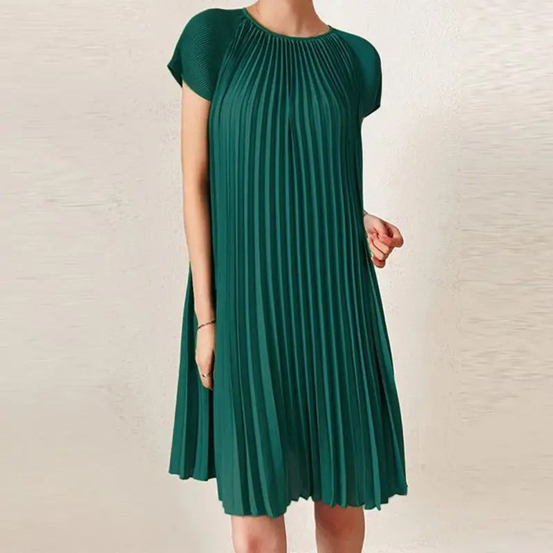 Stilla | Feminin Elegante Plisseret Kjole