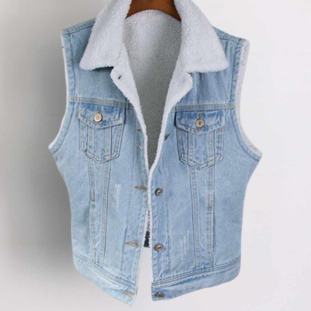 Stilla | Stilfuld Denimvest til Kvinder