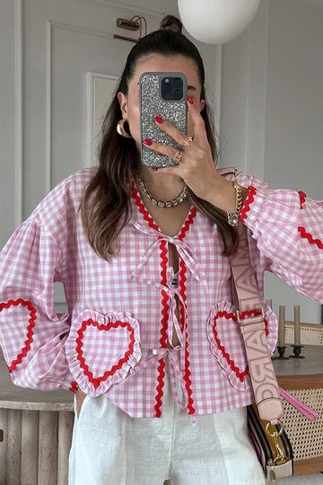 Stilla | Hjerteformet vest til et sødt look