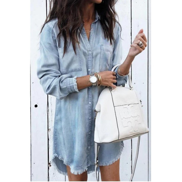 Stilla | Elegante Denim Kjole