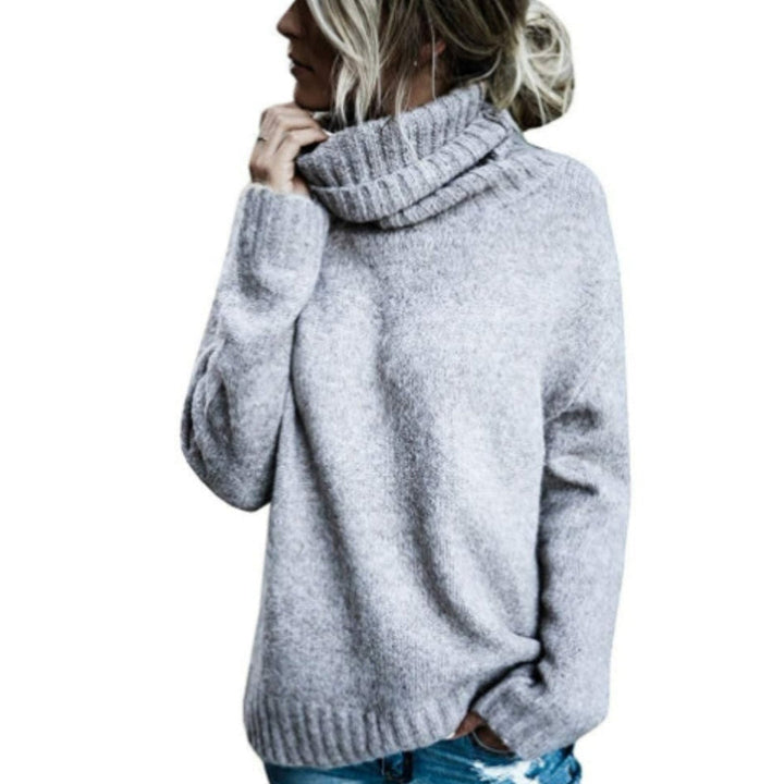 Stilla | Turtleneck striktrøje Tykk strik Løs pasform Blød og komfortabel