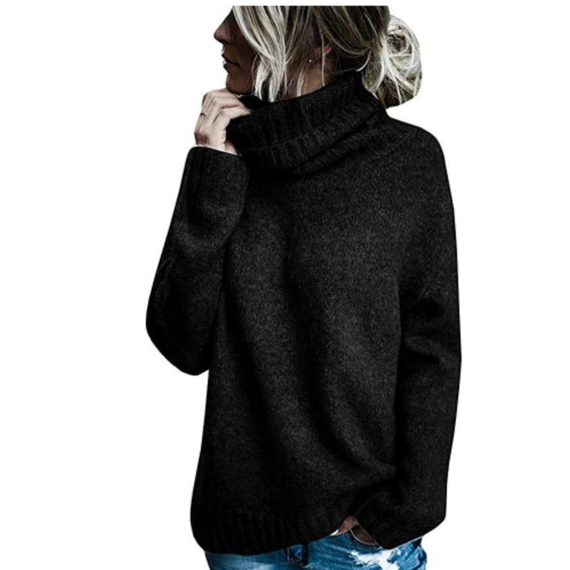 Stilla | Turtleneck striktrøje Tykk strik Løs pasform Blød og komfortabel