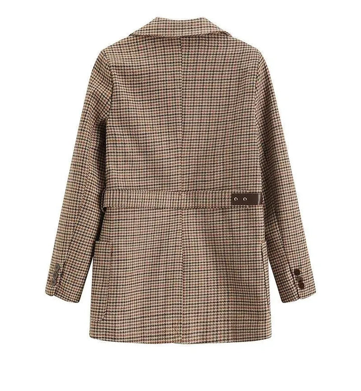 Stilla | Vintage Hahnentrittern Karo Blazer Damer - Vintage - Karo