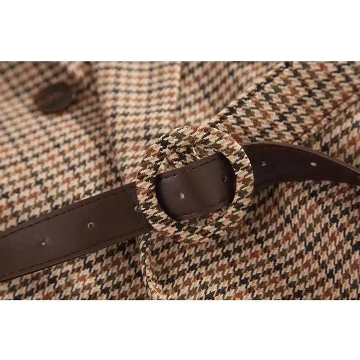 Stilla | Vintage Hahnentrittern Karo Blazer Damer - Vintage - Karo