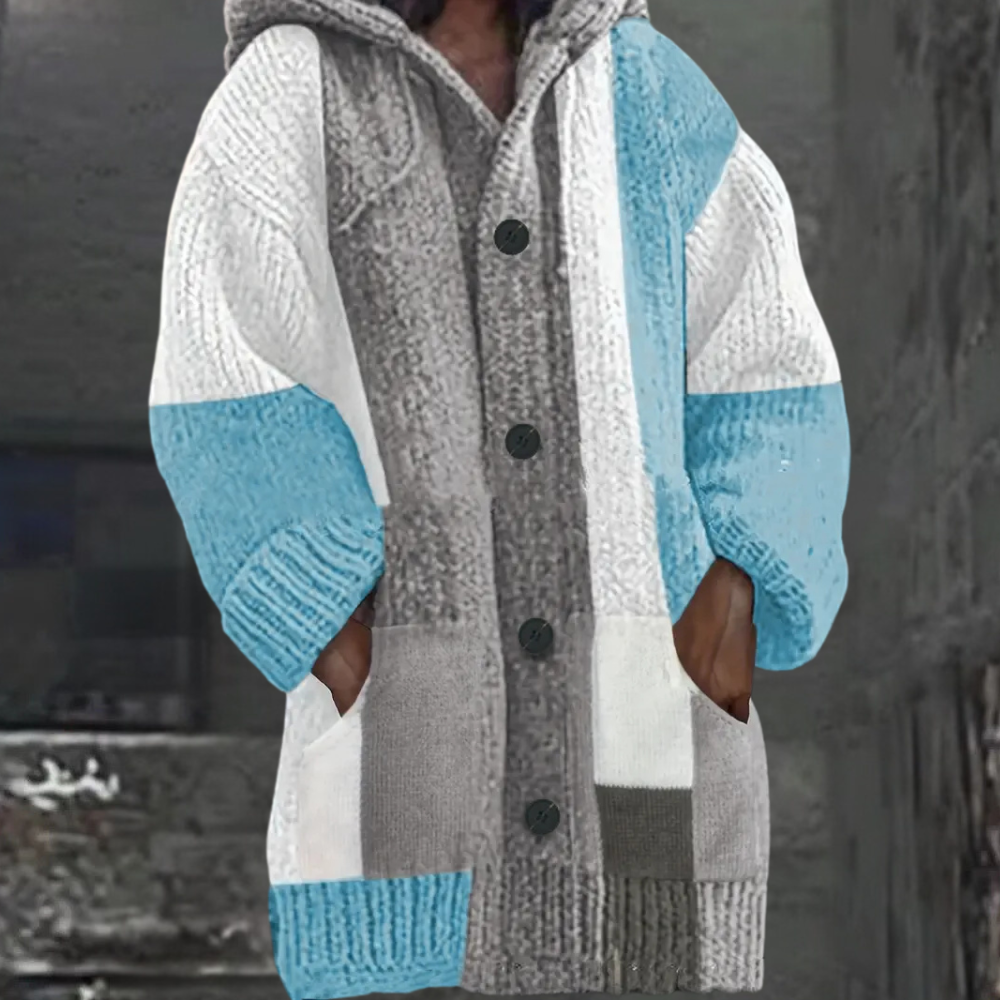 Stilla | Elegant Hætte Cardigan til Kvinder