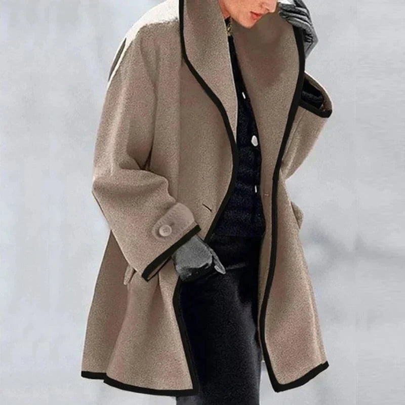 Stilla | Varmer Vinter Uld Dame Trenchcoat