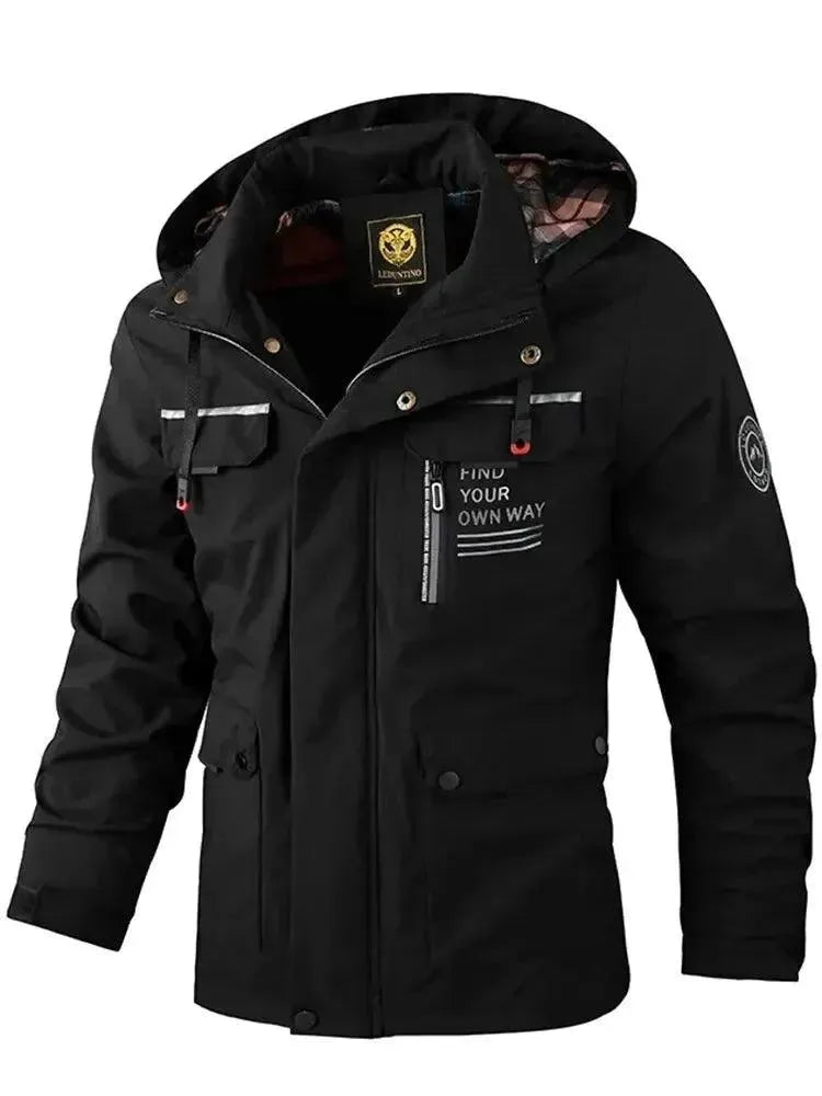 Stilla | Vandtæt Hætte Herre Windbreaker Jakke