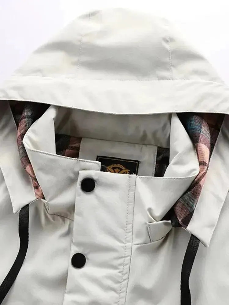 Stilla | Vandtæt Hætte Herre Windbreaker Jakke