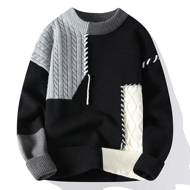 Stilla | Patchwork-Design-Striktrøje
