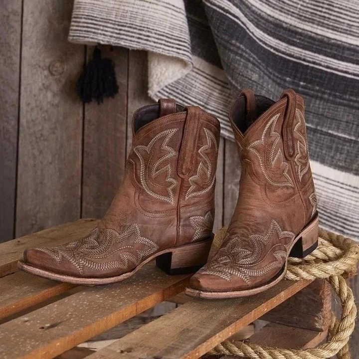 Stilla | Dame Western Cowboystøvler Brun