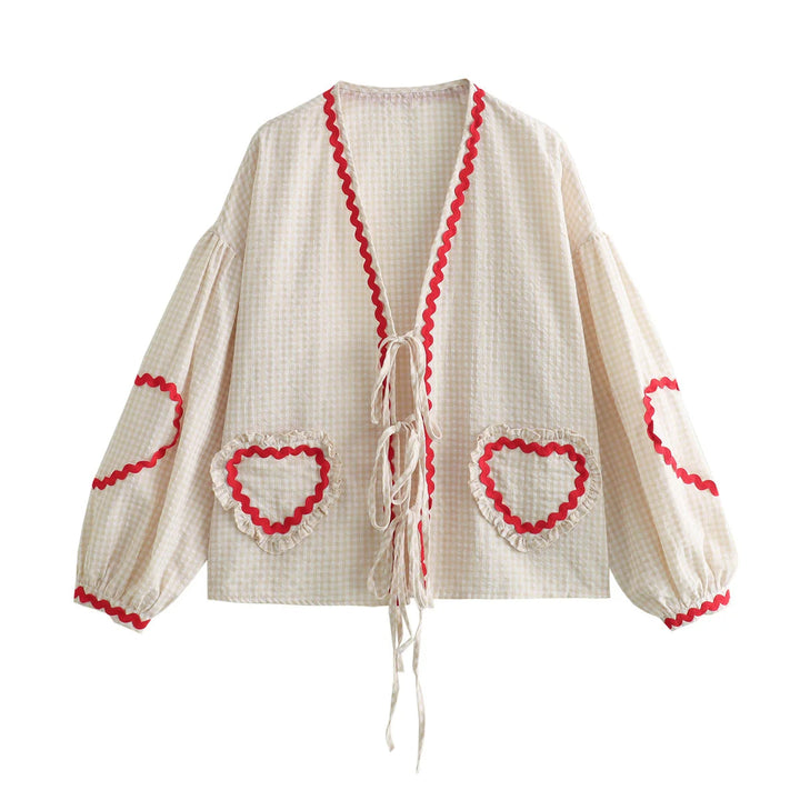 Stilla | Bluse med Hjerte lommer
