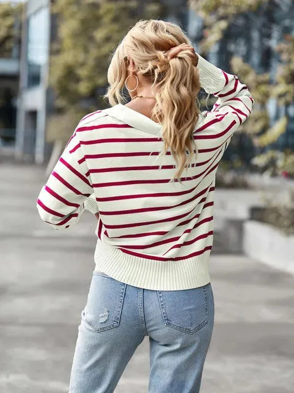 Stilla | Fritidstrøje Stribet Pullover Top