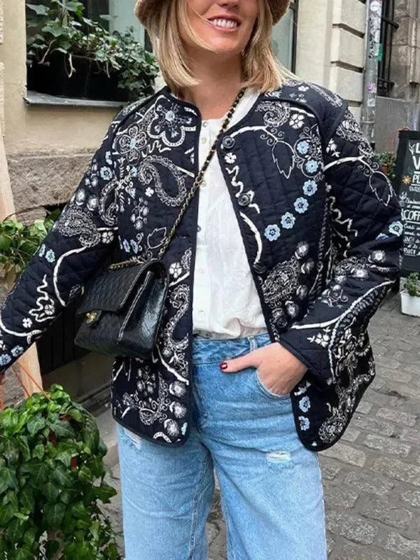 Stilla | Dame bomuldsquiltet frakke
