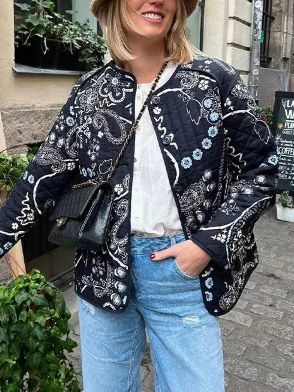 Stilla | Dame bomuldsquiltet frakke