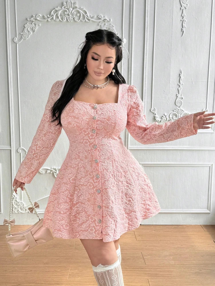 Stilla | Kvindernes 2 4xl A-Line Fashion Designer Korte Kjoler (plus Størrelse)