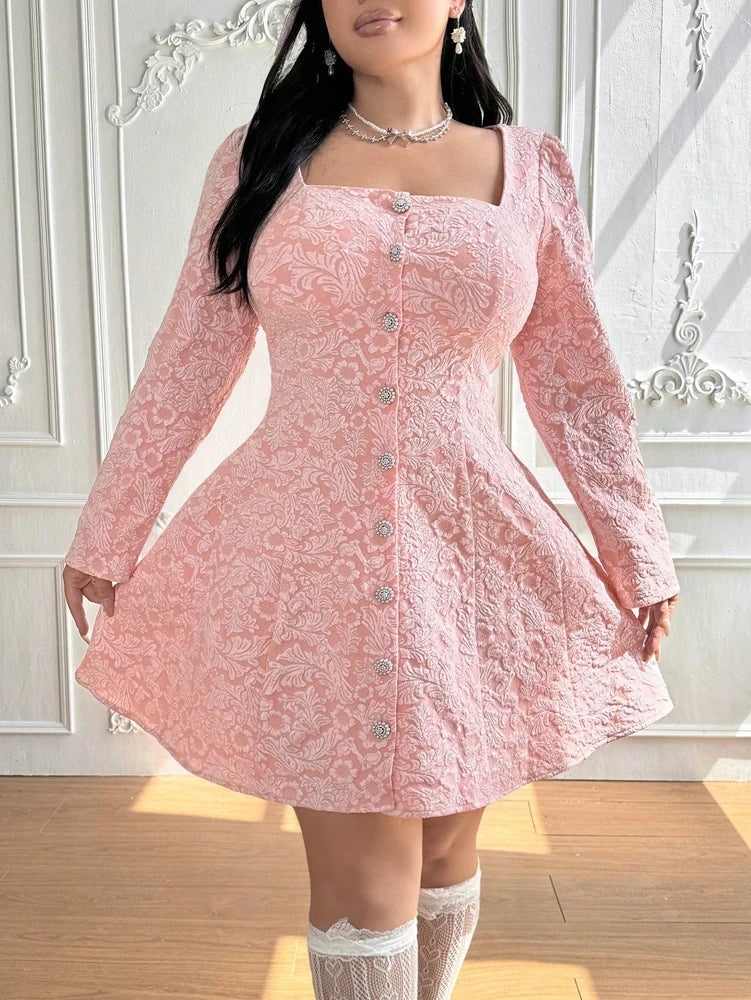 Stilla | Kvindernes 2 4xl A-Line Fashion Designer Korte Kjoler (plus Størrelse)