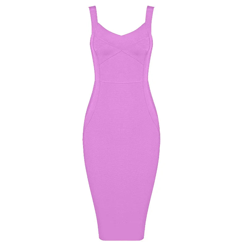 Stilla | Kvinders Bandage Mode Designer Bodycon Kjoler (midi)