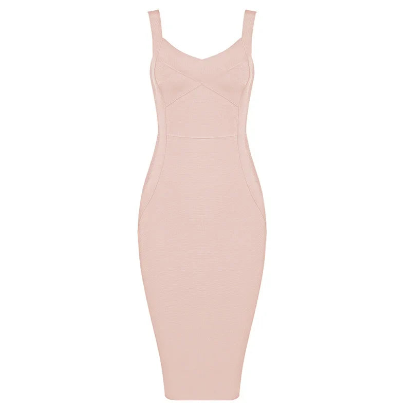Stilla | Kvinders Bandage Mode Designer Bodycon Kjoler (midi)