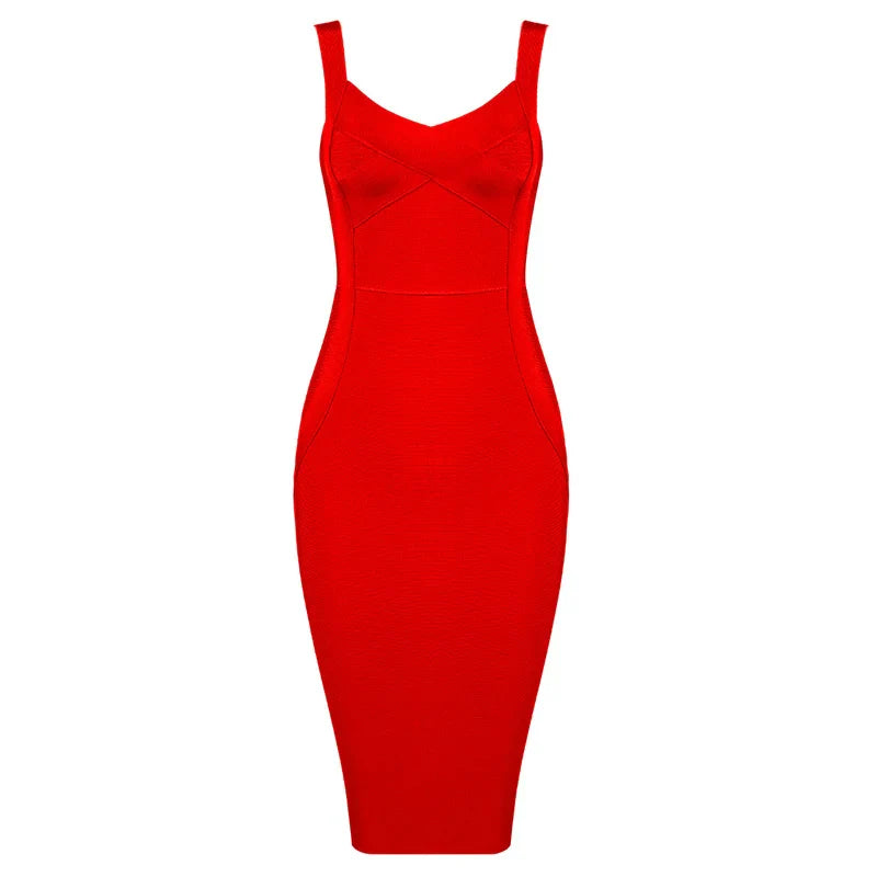 Stilla | Kvinders Bandage Mode Designer Bodycon Kjoler (midi)