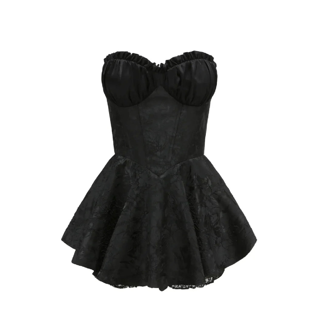Stilla | Kvinders Korsæt Mode Designer Off Shoulder Mini Kjoler (kort)