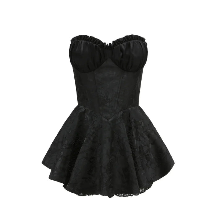 Stilla | Kvinders Korsæt Mode Designer Off Shoulder Mini Kjoler (kort)