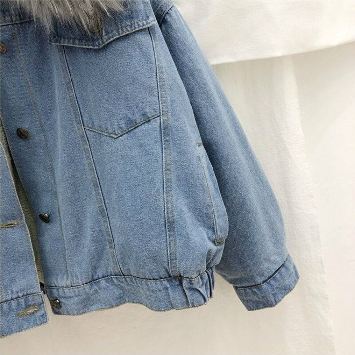Stilla | Dame Denim Vinterjakke - Stilfuld & Varm