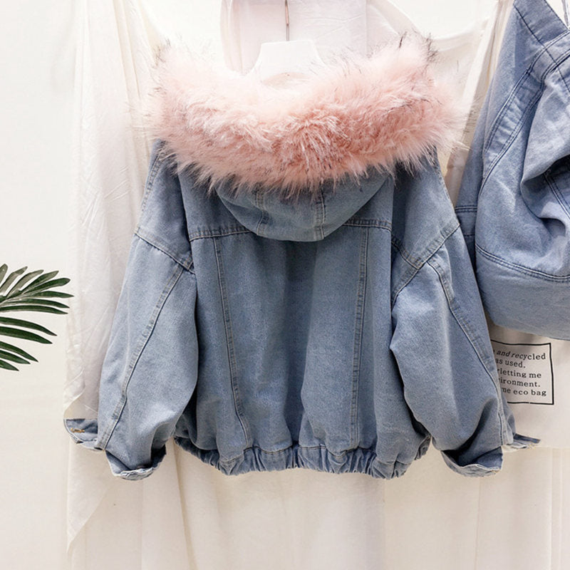 Stilla | Dame Denim Vinterjakke - Stilfuld & Varm