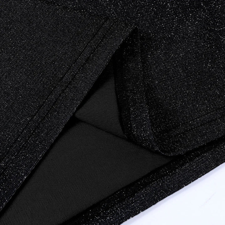 Stilla | Kvinders Snøre Op Bodycon Pailletter Mode Designer Kjoler (kort)