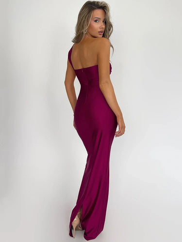 Stilla | Kvinders One Shoulder Designer Mode Bodycon Kjoler (lang)