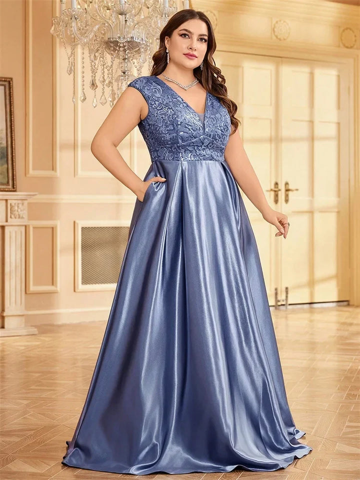 Stilla | Kvinders Prom Cocktail 2 4xl Mode Designer Lange Kjoler (plus Størrelse)