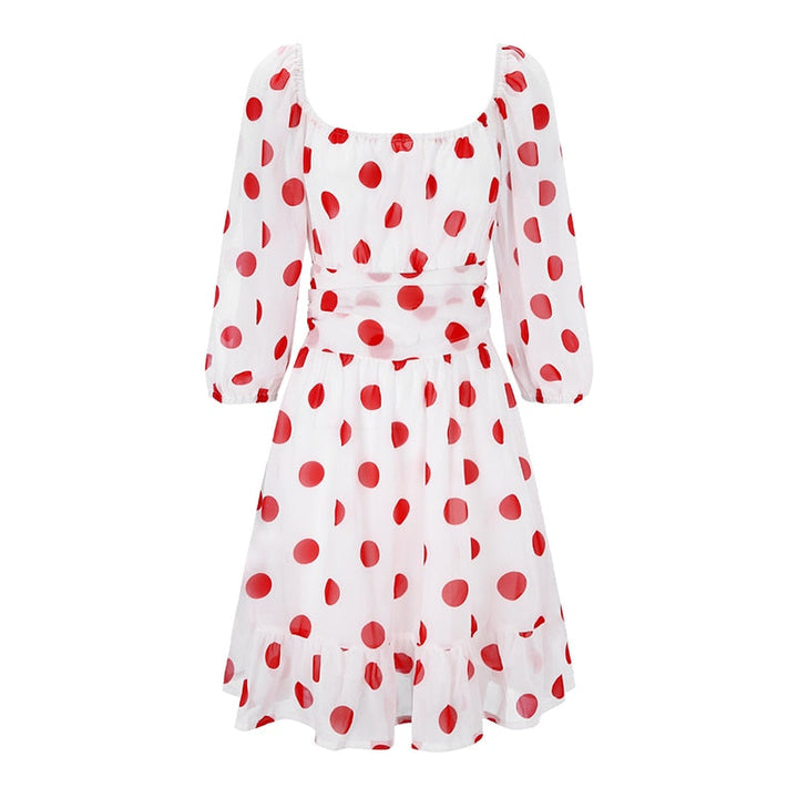 Stilla | Kvinders Ruffle Bow Mode Designer Elastisk Talje Kjoler (kort)