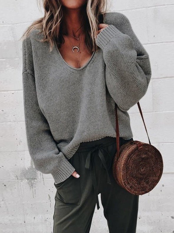 Stilla | Læderagtig og Løs Sweater