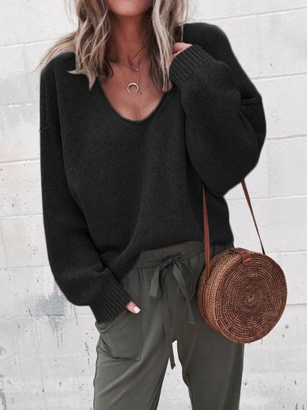 Stilla | Læderagtig og Løs Sweater