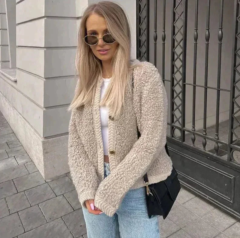 Stilla | Dame teddyjakke