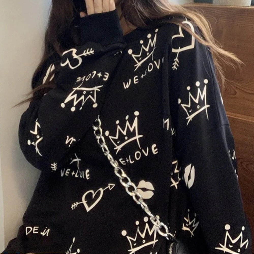 Stilla | Mønstret Sweater til Damer