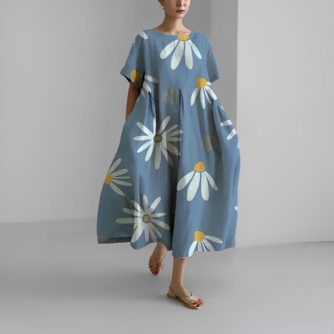 Stilla | Boho Blomstret Kjole