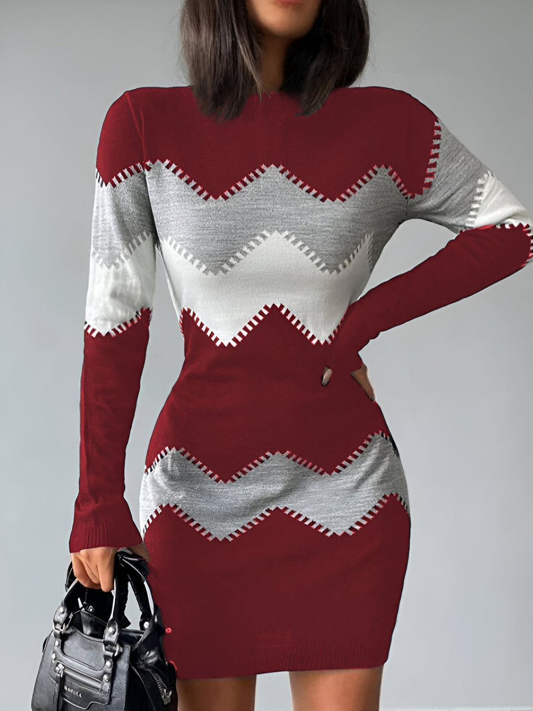 Stilla | Elegante Strikket Bodycon Mini Kjole