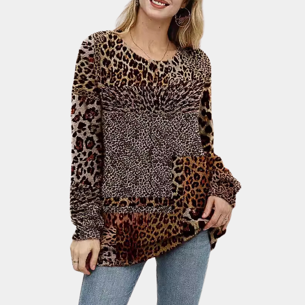 Stilla | Klassisk Leopardskprint Sweater til Kvinder
