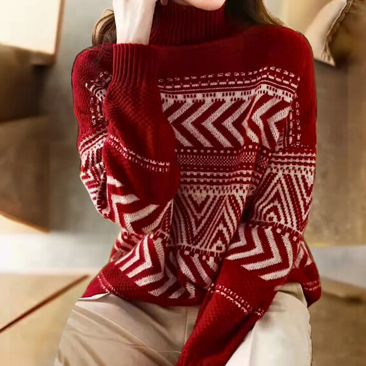 Stilla | Moderne Sweater med Høj Krave til Damer