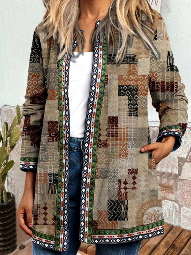 Skovae | Bred Farvet Vintage Damejakke