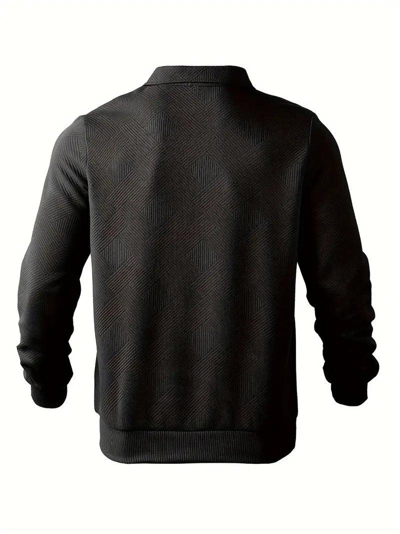 Stilla | Jacquard Halv-zip Sweatshirt